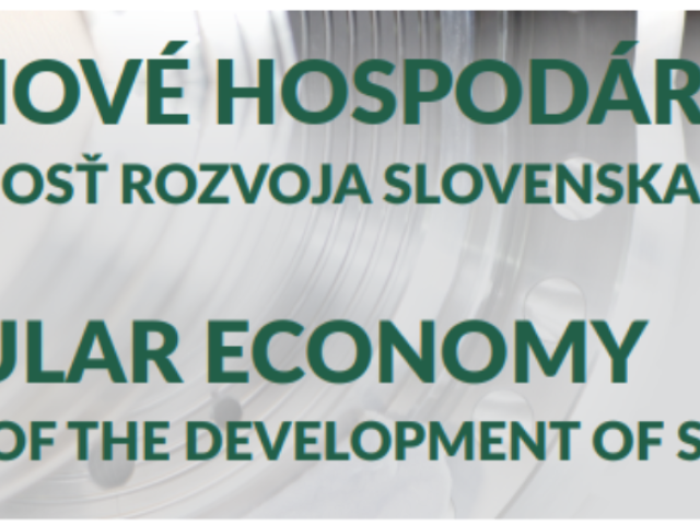 Publikácia: Obehové hospodárstvo, Budúcnosť rozvoja Slovenska